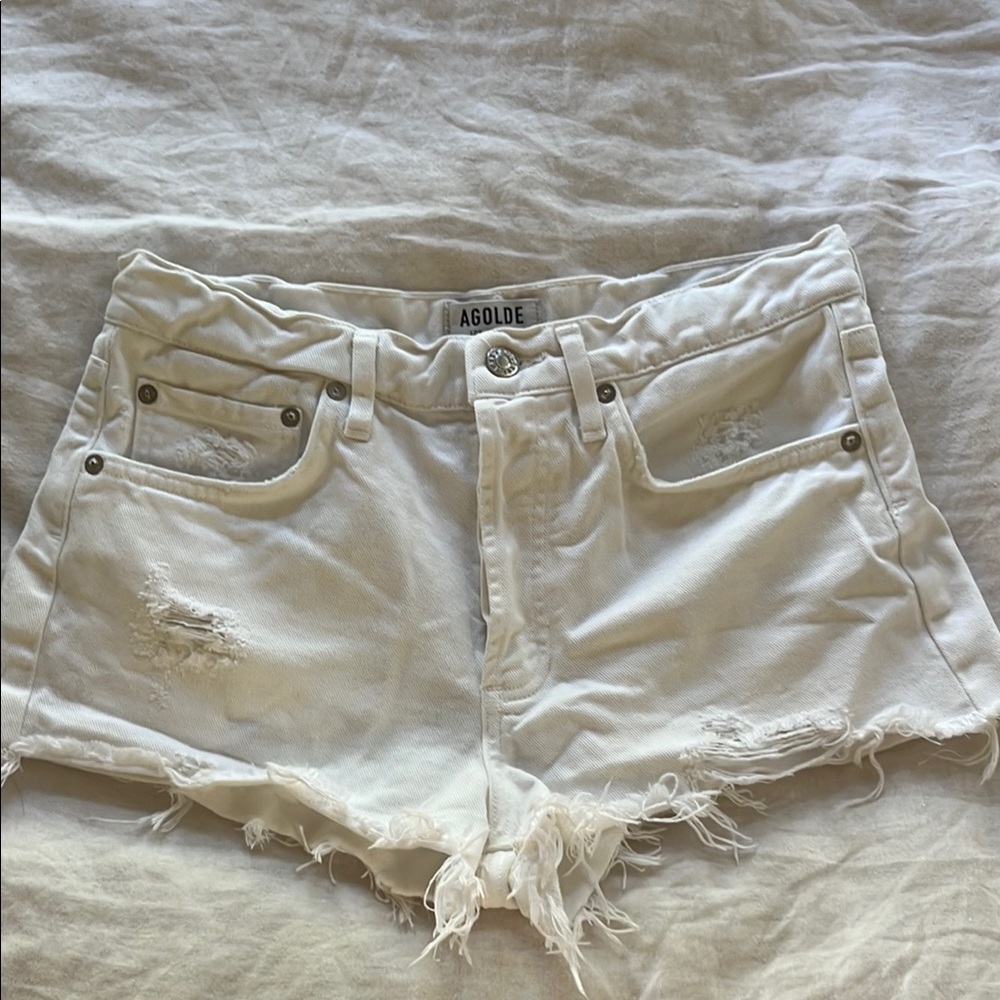 AGOLDE Women's White Parker shorts size 27